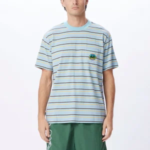 OBEY - PLANET POCKET SS TEE - Sky Blue Multi