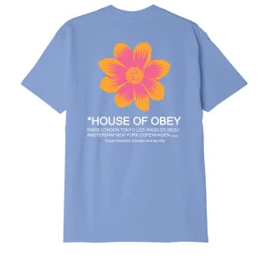 OBEY - HOUSE OF OBEY FLOWER TEE - Digital violet