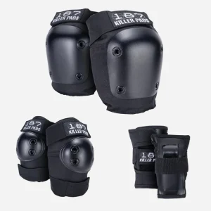 187 Killer Pads - Jr. Six Pack Set - Black