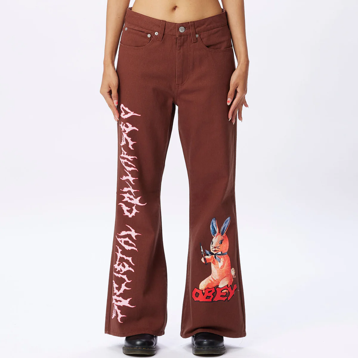 OBEY W - ARMAND FLARE PANT - Sepia – Image 2