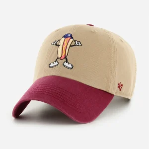 47 - MLB Los Angeles Dodgers K Cartoon Icon Clean Up - Khaki
