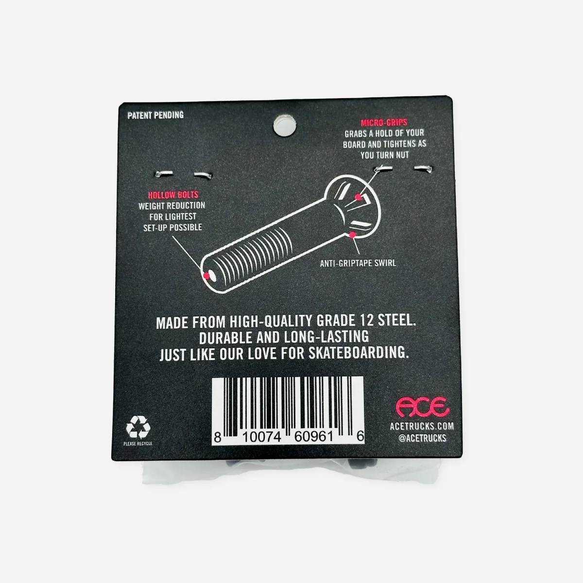 ACE Trucks - Hollow Hardware - Black – Image 3