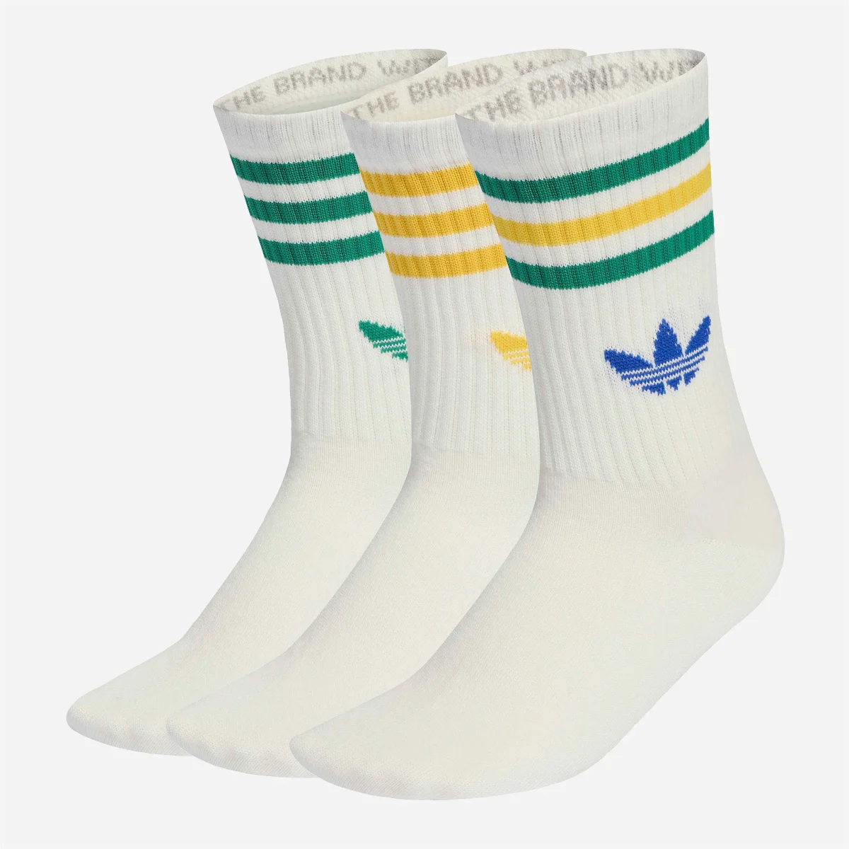 Adidas - 3 Stripes Crew Sock 3 Pack - Off White