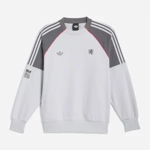 Adidas x Olympique Lyonnais x WallStreet - WS OL Crewneck - Light Solid Grey / Grey Five