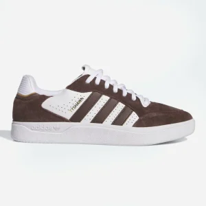 ADIDAS SKATEBOARDING - TYSHAWN LOW - Brown White Gold Metal
