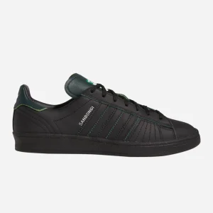 ADIDAS SKATEBOARDING - CAMPUS ADV x SANBONGI - Core Black Core Black Collegiate Green