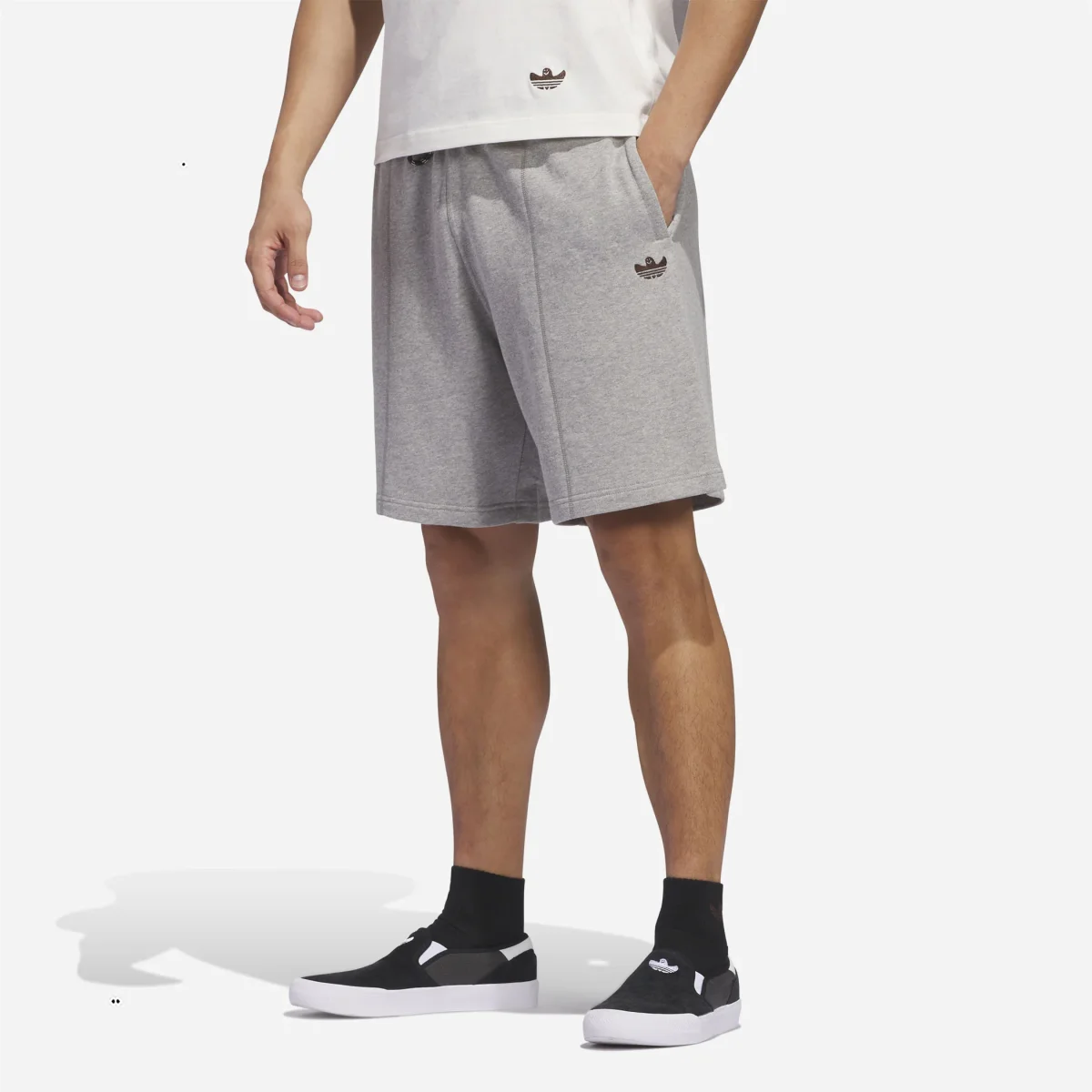 Adidas Skateboarding - Shmoofoil Featherweight Short - Medium Grey Heather – Image 3