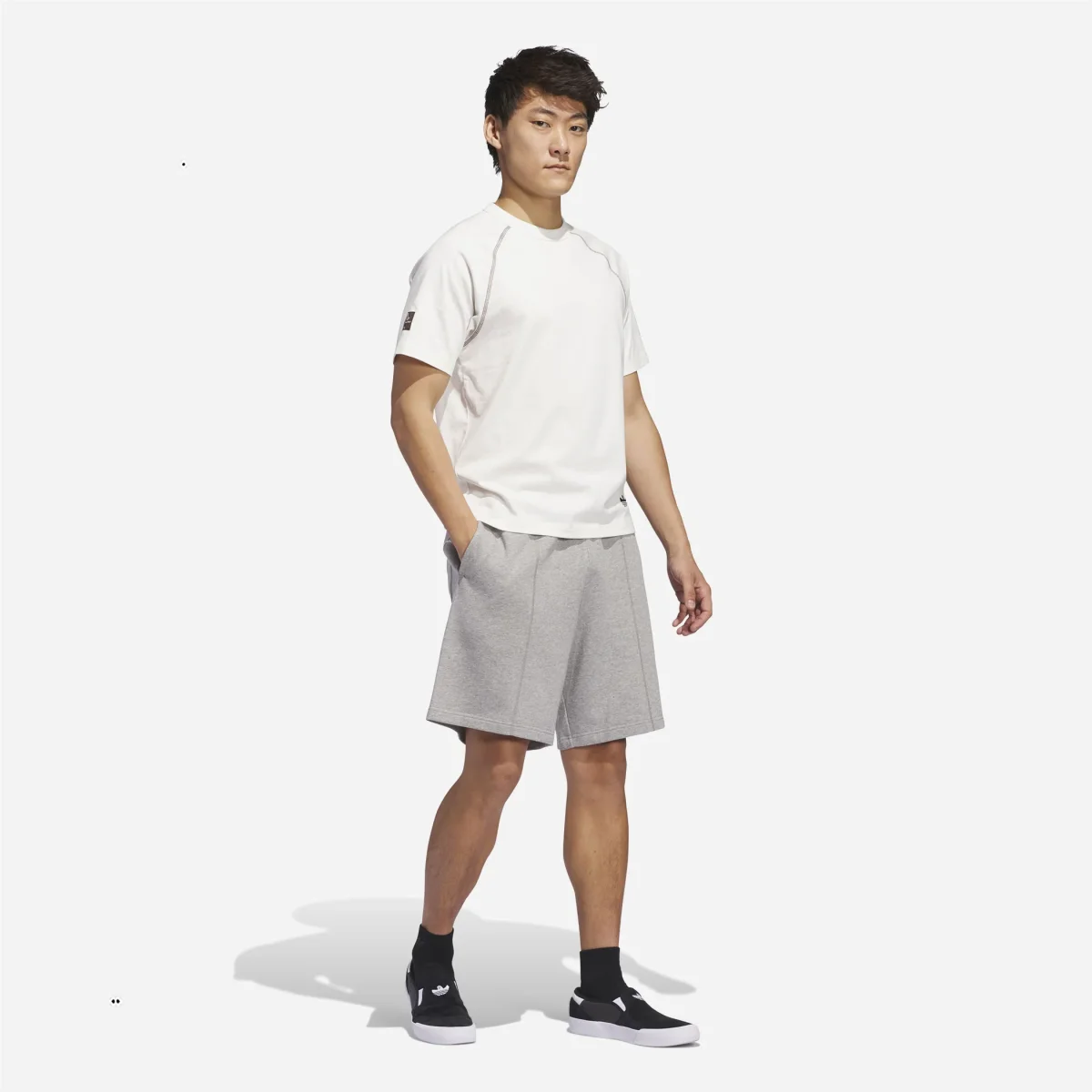 Adidas Skateboarding - Shmoofoil Featherweight Short - Medium Grey Heather – Image 6