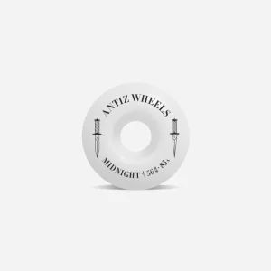 ANTIZ SKATEBOARDS - MIDNIGHT WHEELS - White