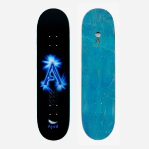 April Skateboards -  A Logo -  Black / Blue