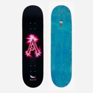 APRIL SKATEBOARDS -  A LOGO -  BLACK RED