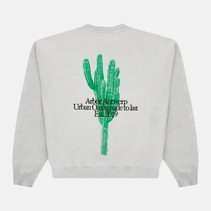 Arbor Antwerp Big Cactus Crewneck - Grey