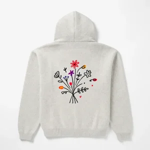 Sweat Tricoté Arbor Antwerp - Flower Garden Knitted Hoodie