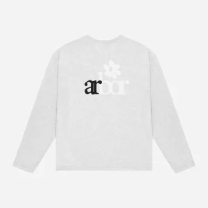 Arbor Antwerp Melange Lotus Longsleeve T-shirt Grey - Heavyweight