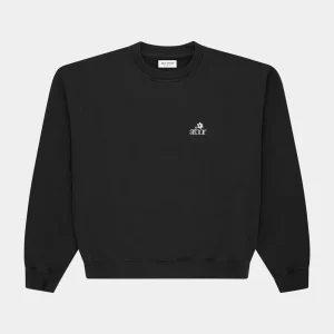 Arbor Antwerp Mini Flower Crewneck Black - Heavyweight