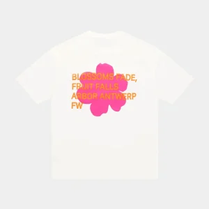 Arbor Antwerp - Pink/Orange Blossoms T-Shirt - White