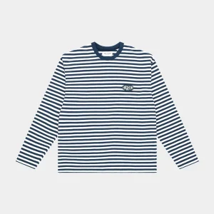 Arbor Antwerp - Striped Longsleeve T-shirt - White