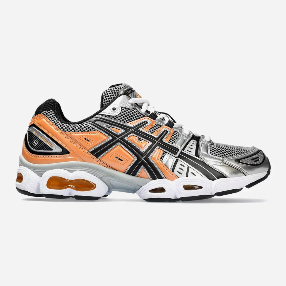 ASICS - GEL-NIMBUS 9 - Sheet Rock - Orange Lily – Image 2