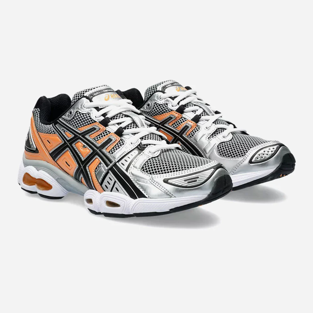 ASICS - GEL-NIMBUS 9 - Sheet Rock - Orange Lily – Image 3
