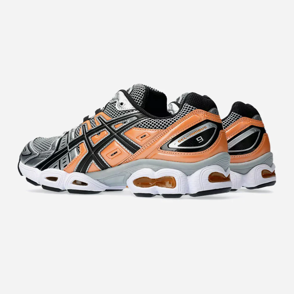 ASICS - GEL-NIMBUS 9 - Sheet Rock - Orange Lily – Image 4