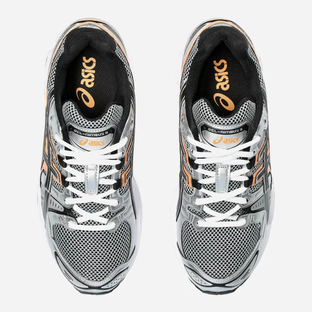 ASICS - GEL-NIMBUS 9 - Sheet Rock - Orange Lily – Image 6