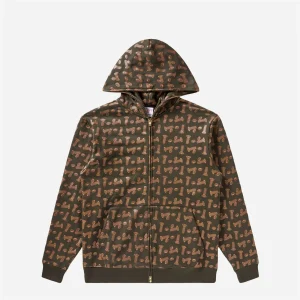 Bronze 56K x Ice Cream - Hardware Full Zip Hoodie - AOP Pattern