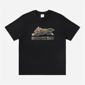 Bronze 56K x Ice Cream - Wunning Dog Tee - Black