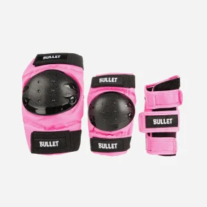 Bullet - Kit de Protection Junior pour Skateboard - Rose