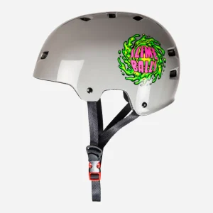 Bullet x Santa Cruz - Casque de skateboard Slime Balls - Gris