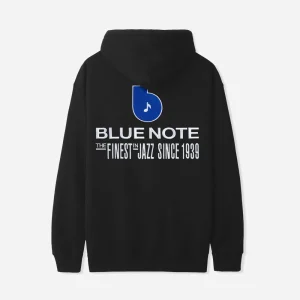BUTTER GOODS x BLUE NOTE - FINEST LOGO PULLOVER HOOD - Black