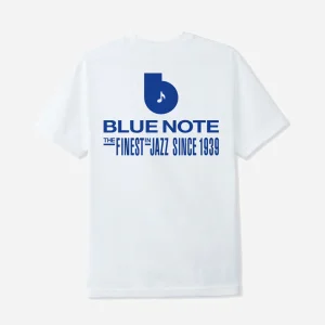 BUTTER GOODS x BLUE NOTE - FINEST LOGO TEE - White