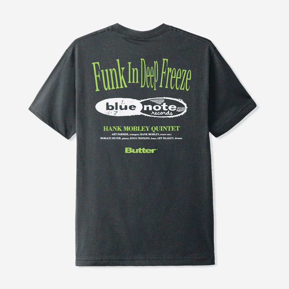BUTTER GOODS x BLUE NOTE - FUNK TEE - Charcoal – Image 3