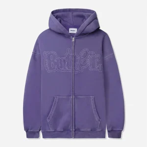 Butter Goods - Breakdown Zip-Thru Hood - Washed Purple