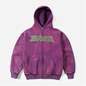 Butter Goods - Encounter Zip-Thru Hood - Washed Purple