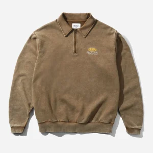 Butter Goods - Corp 1/4 Zip Pullover - Brown