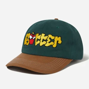 BUTTER GOODS - BIG APPLE 6 PANEL CAP - Forest - Brown