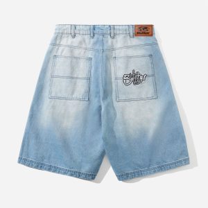 Butter Goods - Scribble Denim Shorts - Faded Light Blue