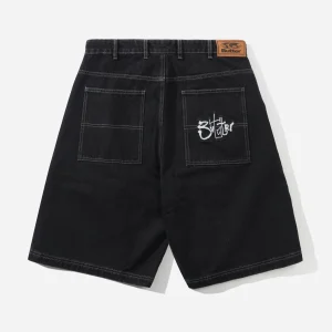 Butter Goods - Scribble Denim Shorts - Washed Black