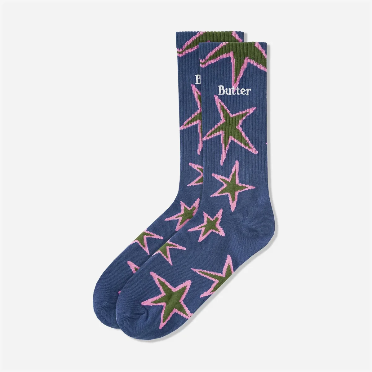 BUTTER GOODS - Stars Socks - Prussian