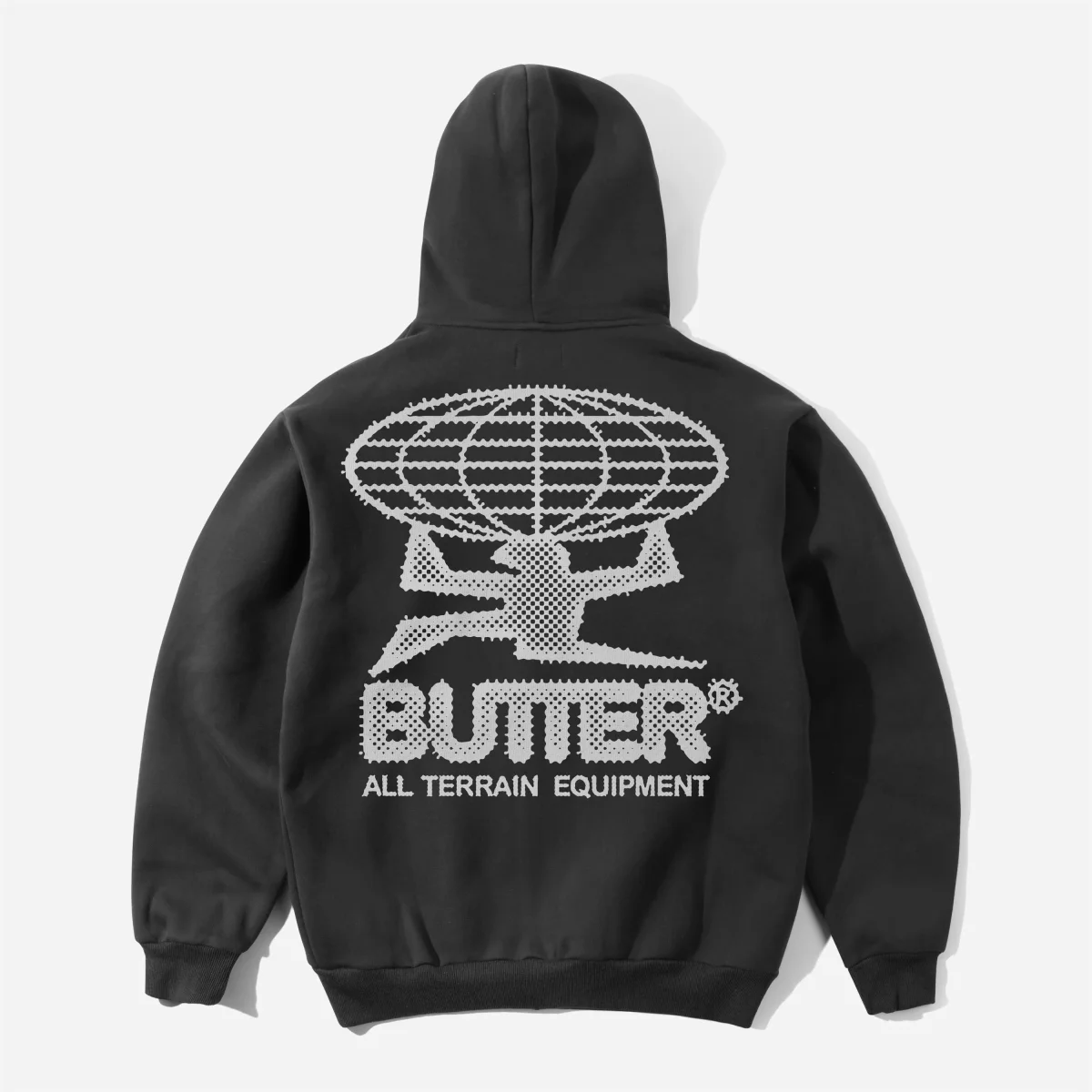 Butter Goods - Terrain Pullover Hood - Washed Black – Image 2