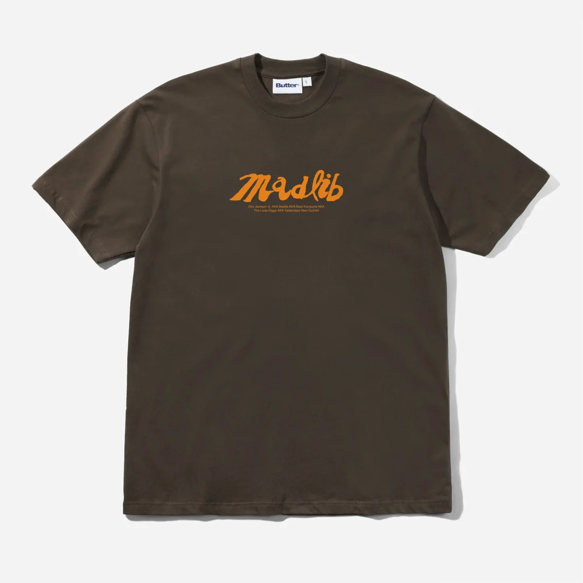 Butter Goods x Madlib - Alias Tee - Brown – Image 2