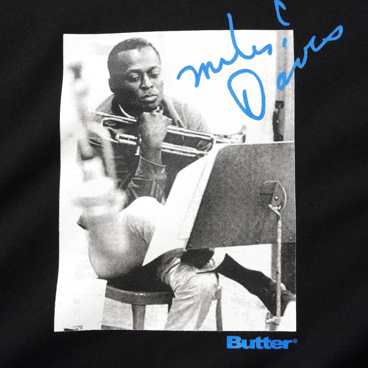 Butter Goods x Miles Davis - Kind Of Blue Tee - Black – Image 4