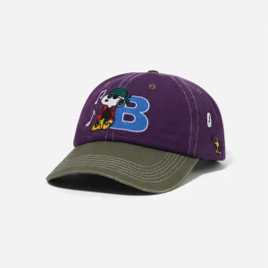 Butter Goods x Peanuts - Music Snapback Cap - Washed Purple / Fern
