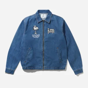 Butter Goods x Peanuts - Spike Jacket - Distressed Indigo