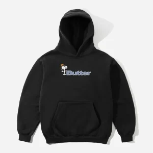 Butter Goods x Peanuts - Spike Logo Pullover Hood - Black