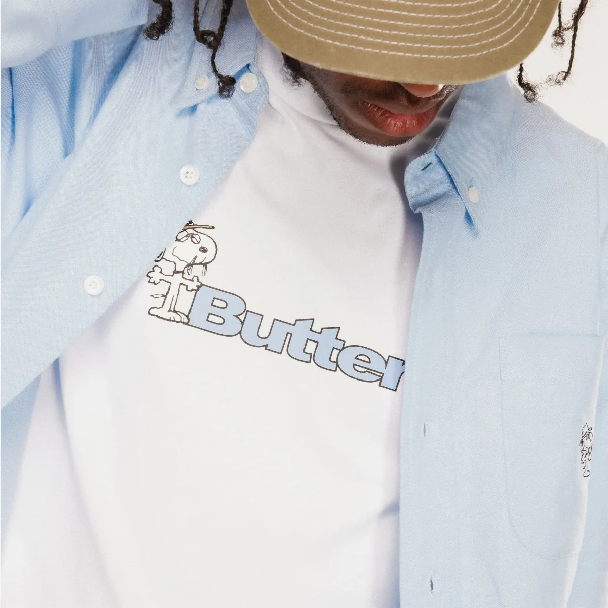 Butter Goods x Peanuts - Spike Logo Tee - White – Image 3