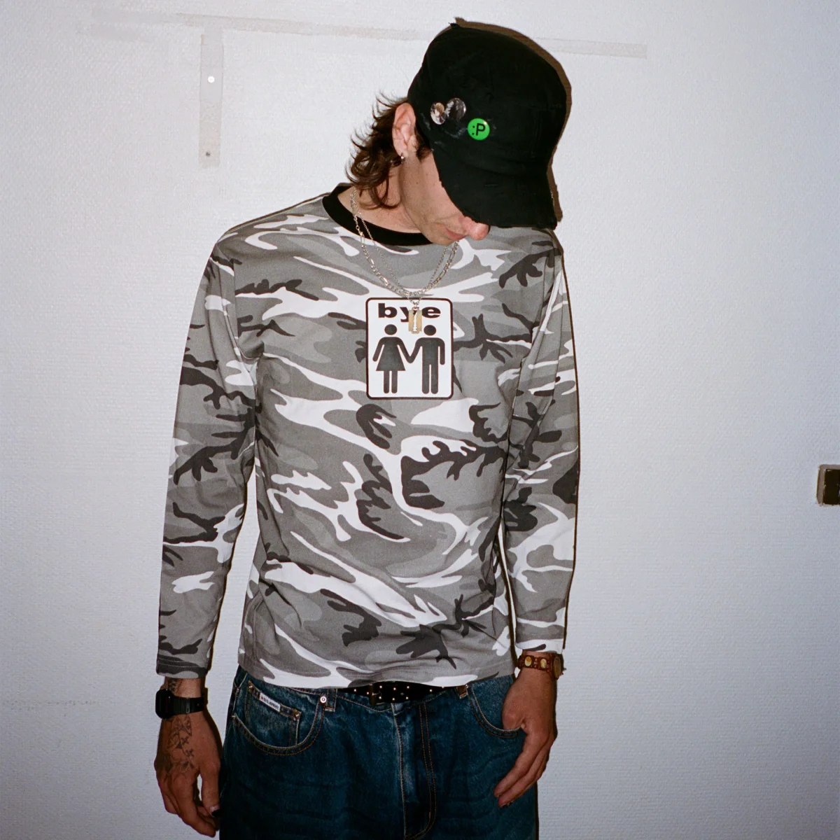 Bye Jeremy Couple Longsleeve T-shirt - Camo – Image 4