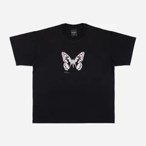 Bye Jeremy - Butterfly Tee - Black / White