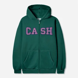 Cash Only - Campus Zip-Thru Hood - Washed Forest