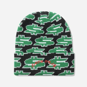 CASH ONLY x VENTURE - DOLLAR SIGN BEANIE - Black Green